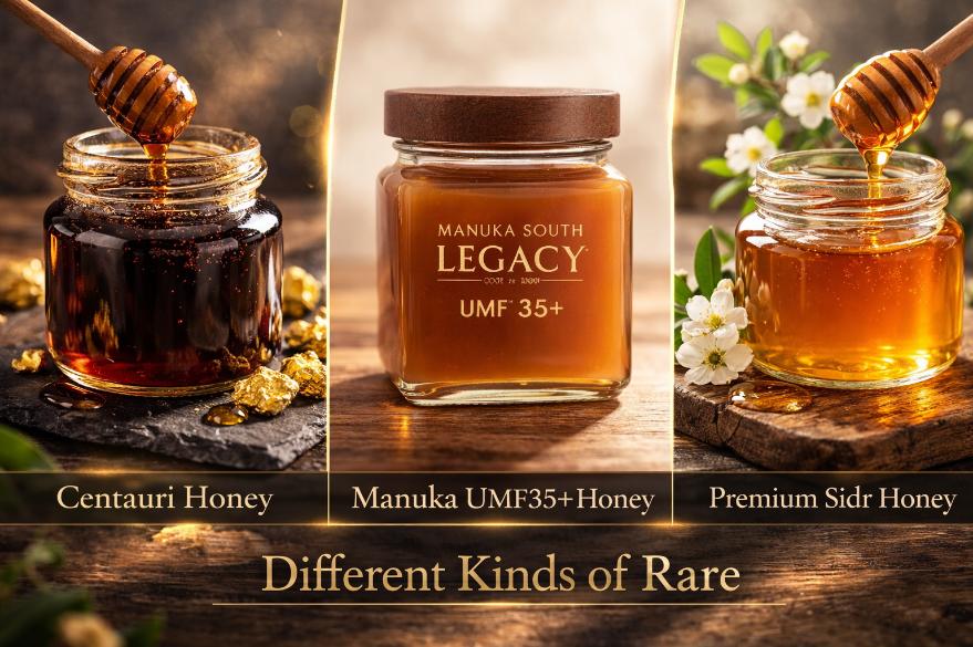 rare_honey_collection_display